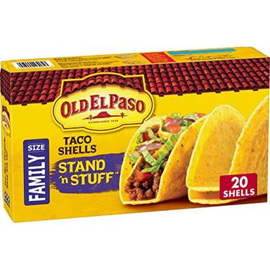 Old El Paso Stand 'N Stuff Taco Shells, Gluten Free, Family Size, 20-count image