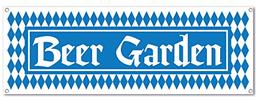 Beer Garden Sign Banner Party Accessory (1 count) (1/Pkg) image