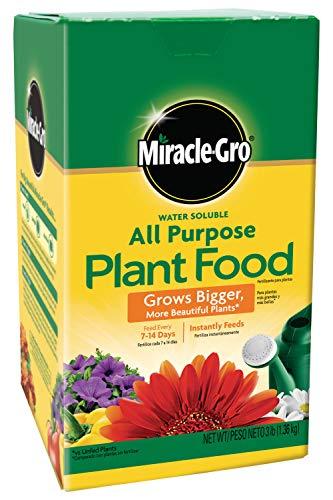 Miracle-Gro Water Soluble All Purpose Plant Food, Fertilizer for Indoor or Outdoor Flowers, Vegetables or Trees, 3 lbs. image