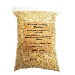 Wood Smith USA Premium Pine Bedding | Dust Free, Soft Shavings | All Natural | Chicken Coops | Animal Bedding | Small Animals | Odor Control (4 Quart) image