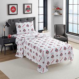 Northwest NCAA Ohio State Buckeyes Sheet Set Twin XL image