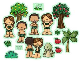 Garden of Eden Adam & Eve Bible Felt Set for Flannel Board Stories image