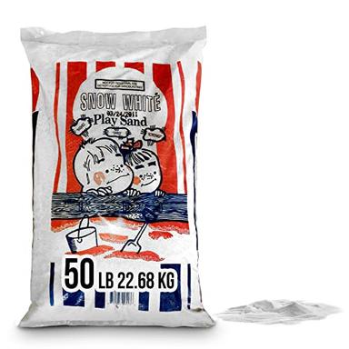 U.S. Silica Large 50 Pound Fully Washed Easy to Use Ultimate Finely Graded Soft and Comfortable Sandbox Play Sand, Snow White image