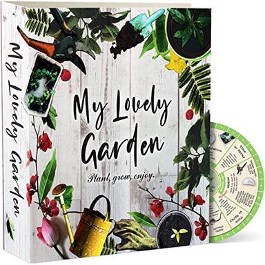 Garden Journal, 3 Ring Full Page 8.5x11" Binder. Seed Packet Organizer Kit, Perfect Planner & Almanac & Notebook for Gardeners and Farmers (Binder with Calendar) image