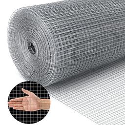 Land Guard 19 Gauge Hardware Cloth, 1/2 inch Chicken Wire Fence, Galvanized Welded Cage Wire Mesh Roll Supports Poultry Netting Cage Fence… image