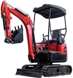 4,000 lbs Terror XVIII Mini Excavator, EPA Certified USA KUBOTA Diesel Machine for Garden, Farms, Parks, Roads – Ideal for Digging, Drilling, Bull-Dozing image