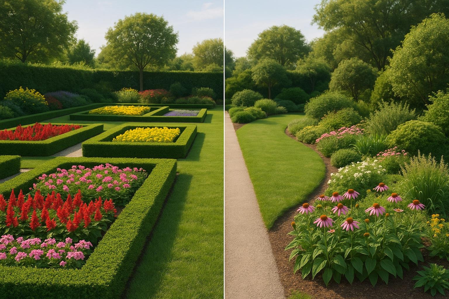 AI Garden Layouts vs. Traditional Design Methods