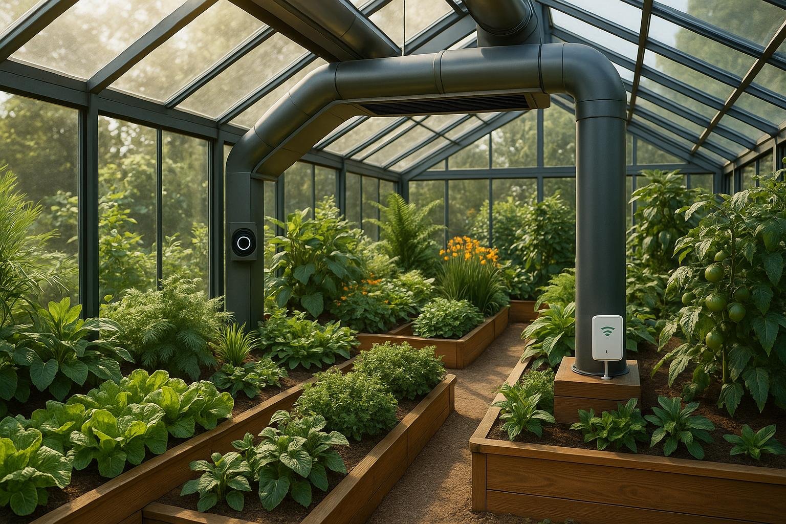 AI-Powered Ventilation for Climate-Specific Gardens