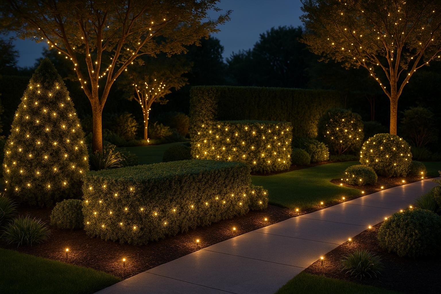 AI Holiday Lighting for Landscapers