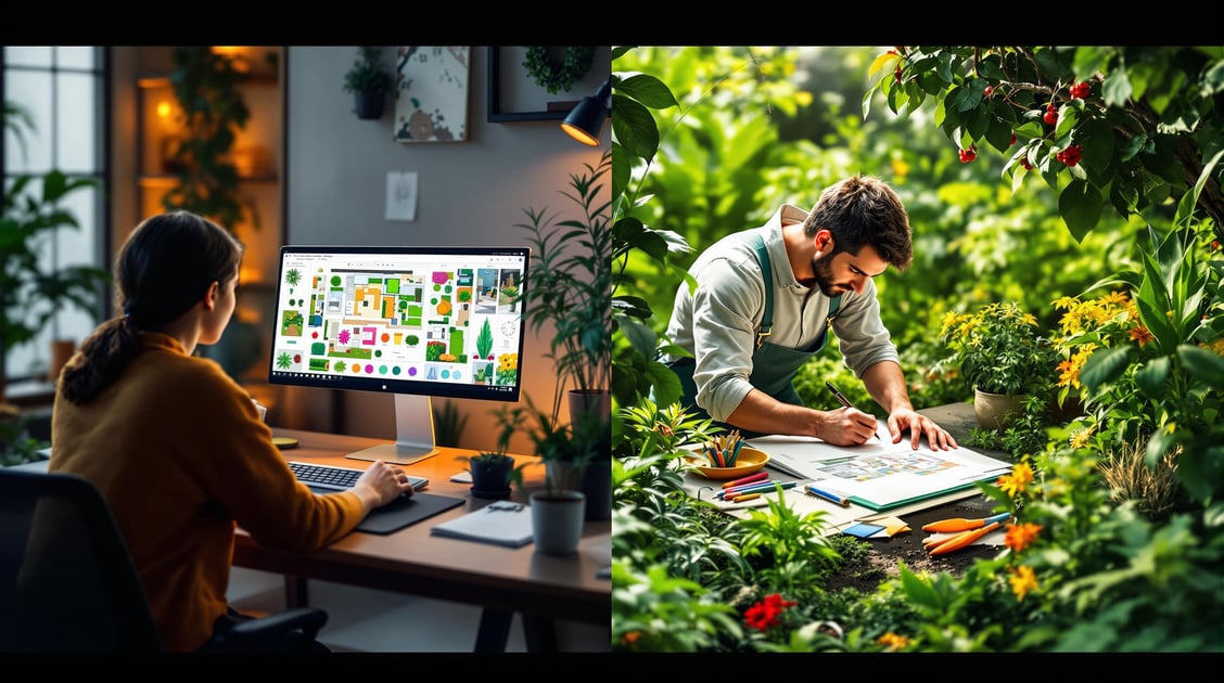Digital vs Traditional Garden Design: Pros and Cons
