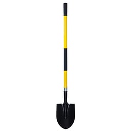 VNIMTI Shovel for Digging, 56 Inches Heavy Duty Shovel for Gardening, Round Shovel for Digging with Fiberglass Handle (Yellow) image