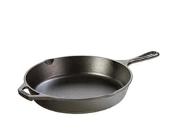 Lodge 10.25 Inch Cast Iron Pre-Seasoned Skillet – Signature Teardrop Handle - Use in the Oven, on the Stove, on the Grill, or Over a Campfire, Black image