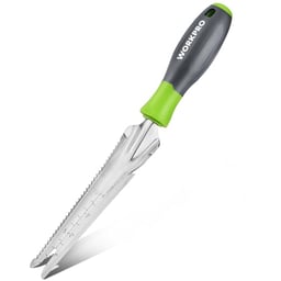 WORKPRO Hand Weeder Puller, 5-in-1 Stainless Steel Garden Trowel with Soft Handle, Gardening Weeding Tool for Easy Weeder Removal, Planting, Weeding, Flower & Vegetable Care in Garden Lawn Yard image