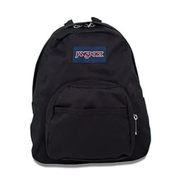 JanSport Half Pint Mini Backpack for Women, Men, Girls, Boys, Black, 10.2 L - Durable Mini Bag Purse with Adjustable Shoulder Straps, Single Main Compartment, Zippered Stash Pocket image