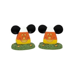 Department 56 Disney Village Halloween Accessories Candy Corn Topiaries Figurine Set, 1.5 Inch, Multicolor image