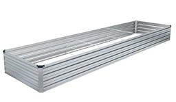 DIIYIV 12x2x1FT Galvanized Raised Garden Bed,Raised Graden Bed Kit-Square Metal Garden Bed,Large Planter Raised Bed Outdoor,Garden Box for Vegetables,Flower,herb… image