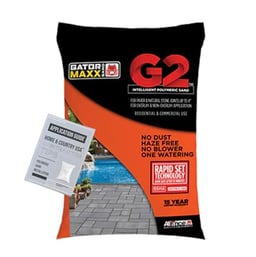 Alliance Gator Maxx G2 Intelligent Polymeric Sand for Paver and Natural Stone Joints UP to 4”(Slate Gray) 50 Ib Bag with Home and Country USA'S Professional Contractor Tip image