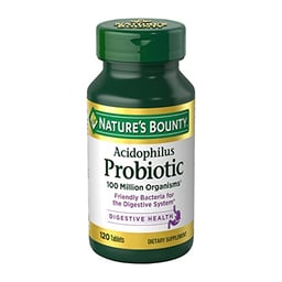 Nature's Bounty Acidophilus Probiotic, Daily Probiotic Supplement, Supports Digestive Health, 1 Pack, 120 Tablets image