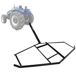 PINGDIR Driveway Drag Harrow 74”Width 39" Length Heavy Duty Lawn Leveling Tool with 2 Adjustable Bars for ATV,UTV,Garden Lawn Tractors with Pin Style Hitch image