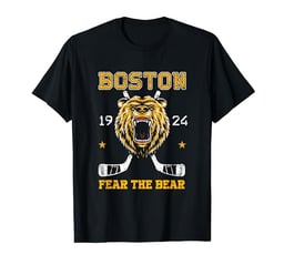 Boston Ice Hockey Fear the Bear T-Shirt image