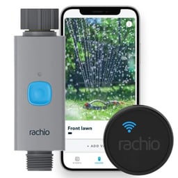 Rachio Smart Hose Timer with WiFi Hub for Outdoor Watering | Easy Faucet Install, Automate Water & Sprinkler Schedules for Lawn, Garden, & Yard Care. image