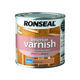 Ronseal Interior Varnish Satin 250ml, French Oak image