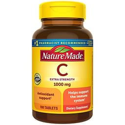 Nature Made Extra Strength Vitamin C 1000 mg, Dietary Supplement for Immune Support, 100 Tablets, 100 Day Supply image