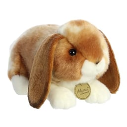 Aurora® Realistic Miyoni® Holland Lop Rabbit Stuffed Animal - Lifelike Detail - Cherished Companionship - Tan 9 Inches image