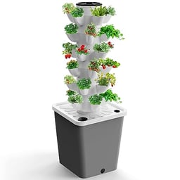 Hydroponics Growing System,30-Plants Indoor Vertical Tower Garden System Kit,Hydroponic Germination Kit for Gardening Lover image