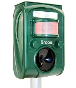 Broox 2024 Upgraded Solar Animal Repellent, Cat Repellent Outdoor, Squirrel Repellent, Deer Repellent, Ultrasonic pest Repeller, Waterproof Motion Detection, Dog, Raccoon, Skunk, Rabbit, Rodent image