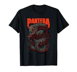 Pantera Venomous Official T-Shirt - Classic Fit, Crew Neck, Short Sleeve, Adult, Black image