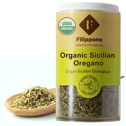 Filippone® Organic Oregano, Herb, Seasoning, Shaker, 20 g (0.70 oz), Picked Fresh, Italian Dried Oregano Shaker, Sicilian Oregano with intense Aroma, Oregano Powder, USDA Organic Certification image