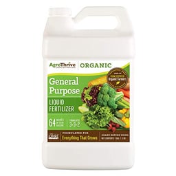 AgroThrive Organic Liquid Fertilizer, Organic Fertilizer For Vegetables Concentrated Organic Mix With Fast And Slow Nutrient Release, (1 Gal) image