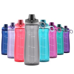 Pogo BPA-Free Tritan Plastic Water Bottle with Chug Lid, 32 Oz, Grey image