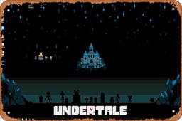 Undertale ComputerThe sprites are way too small, the bars on top arent in the sprite box style and I cant seem to get the visualizer working right Retro Metal Sign for Garden Club Outdoor Indoor Home Wall Decorative 8x12 inch image