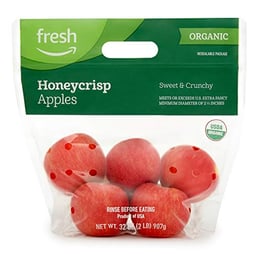 Amazon Fresh Brand, Organic Honeycrisp Apples, 2 Lb image