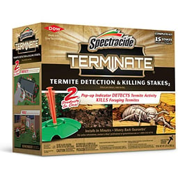 Spectracide Terminate Termite Detection & Killing Stakes, Kills Foraging Termites, Detects Termite Activity, 15 Count image