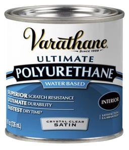 Varathane 200261H Water-Based Ultimate Polyurethane, Half Pint, Satin Finish (pack of 1) image