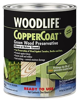 Rust-Oleum 1904A Wolman (Woodlife) CopperCoat Green Wood Preservative-Below Ground, Quart image