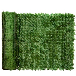 Aboofx Artificial Ivy Privacy Fence Screen, 39 x 118 Inches Dense Ivy Vines Privacy Screen Panels Decoration for Balcony, Patio, Garden, UV-Anti Faux Fence Outdoor Green Privacy Panels image