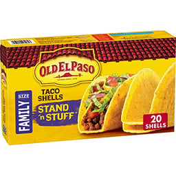 Old El Paso Stand 'N Stuff Taco Shells, Gluten Free, Family Size, 20-count image