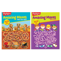 Highlights Amazing Mazes Beginner Maze Books for Kids Ages 3-6, 144 Pages, 2-Pack of Activity Books for Kids, Screen Free Fun and Challenging Mazes for Kids image