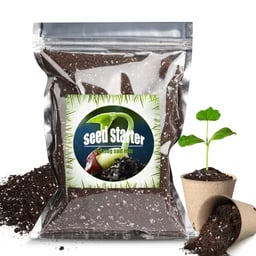 Doter Organic Seed Starter Premium Potting Soil Mix (1 qt), All Natural Seed Starter Mix for Fast Germination and Vigorous Seedlings with Strong Root Systems image