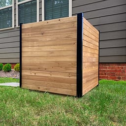 Enclo Privacy Screens EC18008 Richmond Wood Outdoor Privacy Fence Screen No-Dig Kit 38" W x 42" H, Cedar (2 Panels) image