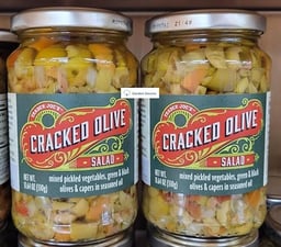 Trader Joe's Cracked Olive Salad 11.64oz 330g (Two Bottles) image